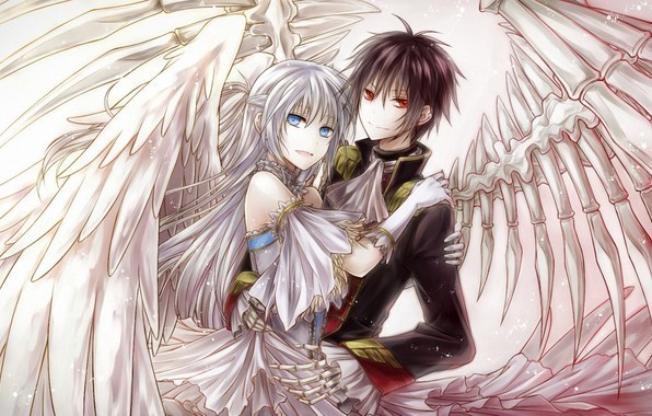 Résultat de recherche d'images pour "manga ange et demon"